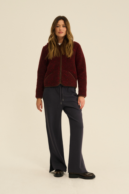 POLAR WEŁNIANY YPOS PATTERN KROPKI MULTI CZERWONE ULTRA LIGHT