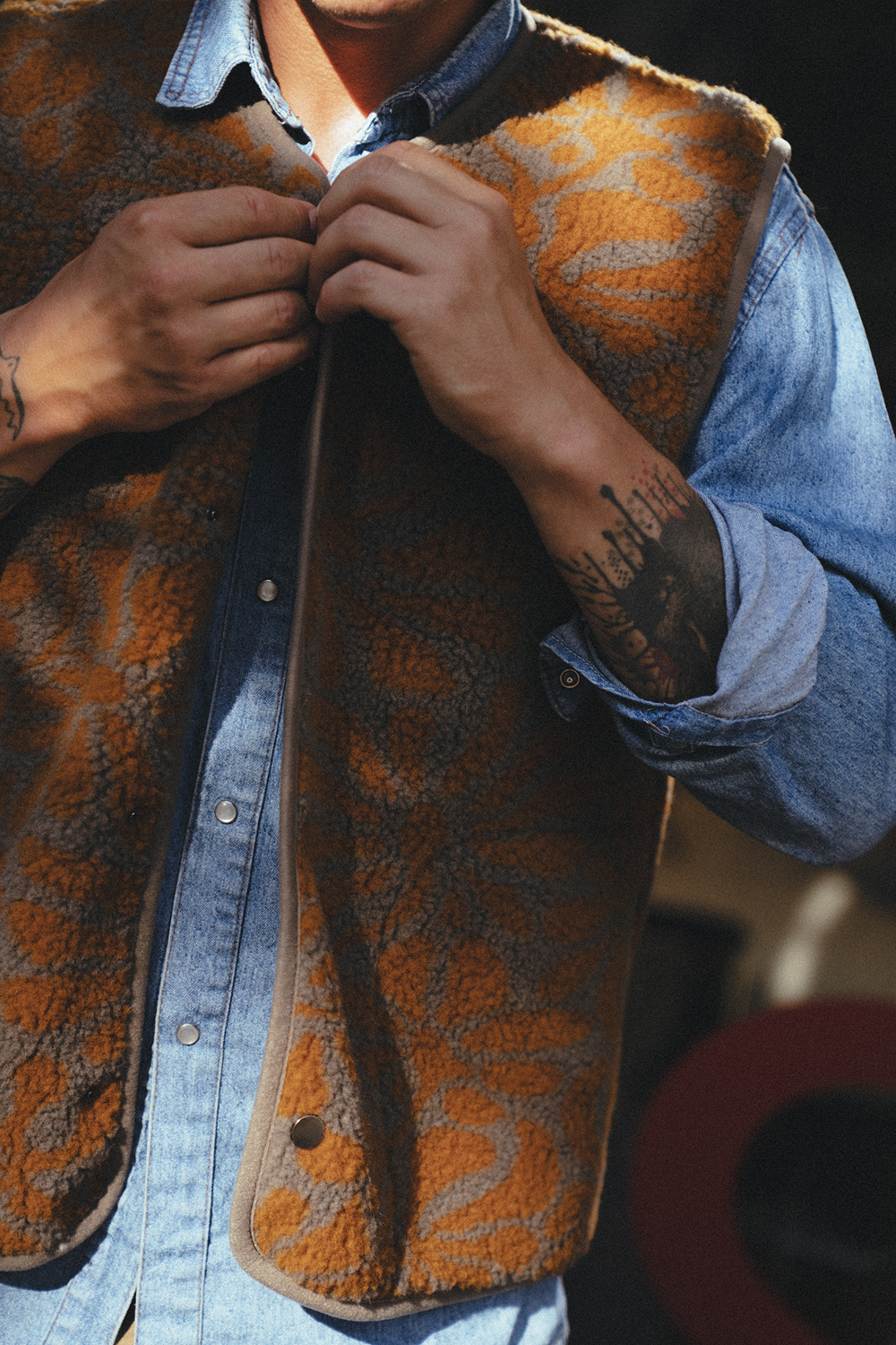 KAMIZELKA SUR MEN PATTERN CUBANA