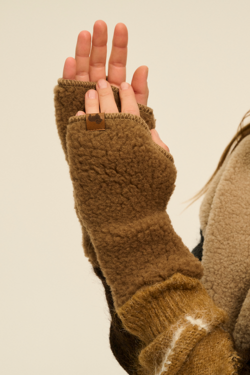 MITENKI  ULTRA LIGHT BRĄZOWY MIŚ