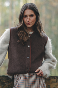 KAMIZELKA TYB CZEKOLADA MARTINI FELTED