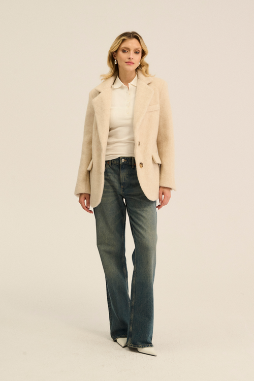 MARYNARKA WEŁNAIANA MANY BEŻ