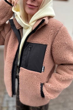 POLAR WEŁNIANY SHERPA RUGBY TAN ULTRA LIGHT