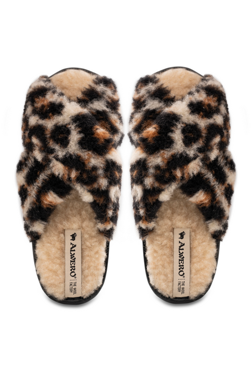 PANTOFLE WEŁNIANE TWENN X LAMPART/BEŻ