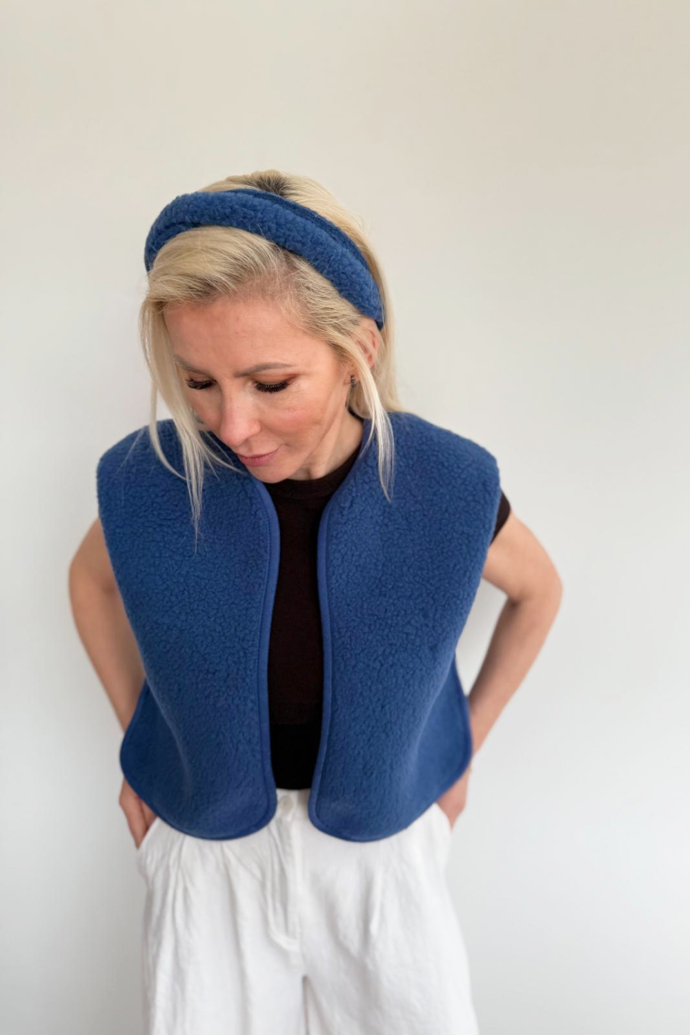 Modry Zivec KAMIZELKA MERINO CAMINO MODRY NIEBIESKI – ALWERO