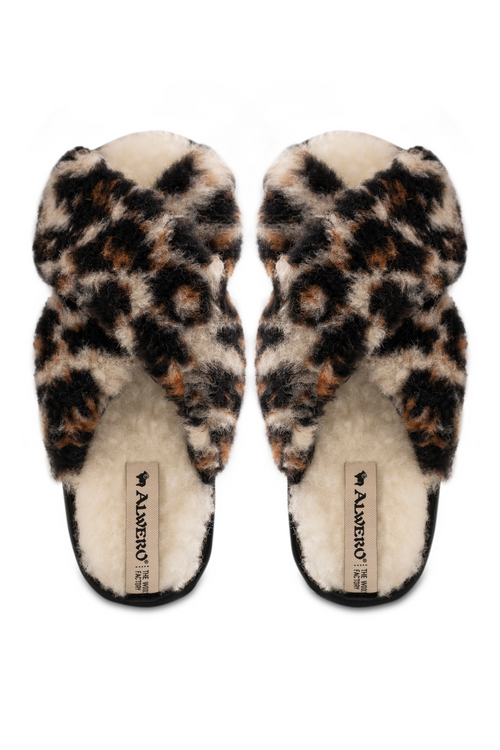 PANTOFLE WEŁNIANE TWENN X LAMPART/NATURAL