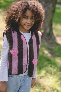 KAMIZELKA CAMINO JR. STRIPEY HEARTS