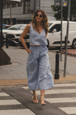 SPODNIE CITY JASNY NIEBIESKI