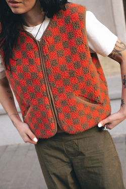 KAMIZELKA POS PATTERN KORAL CAMELLO ULTRA LIGHT