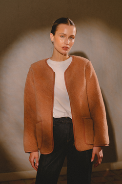 KARDIGAN KORU RUGBY TAN ULTRA LIGHT