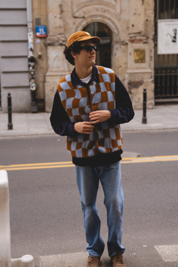 KAMIZELKA  MERINO SUR MEN PATTERN FLOW DUO 1